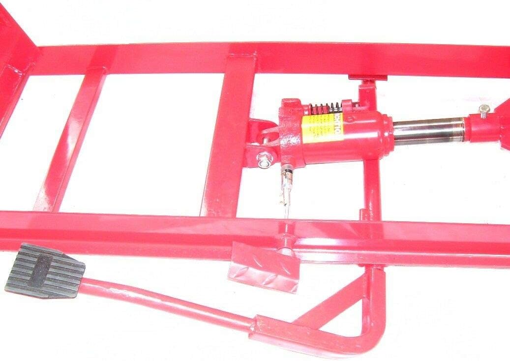 Motorradhebebühne XXL 06152 - 450kg Hebebühne Mit Fußpumpe, Scherenhebebühne, Scheren-Bühne, Motorradlift