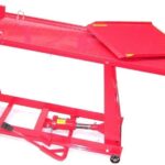 Motorradhebebühne XXL 06152 - 450kg Hebebühne Mit Fußpumpe, Scherenhebebühne, Scheren-Bühne, Motorradlift