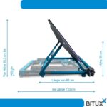 BITUXX Kipphebebühne Mobile Werkstatt Hebebühne Wagenheber Kurzhub PKW Lift bis 2000 kg 2T