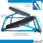 BITUXX Kipphebebühne Mobile Werkstatt Hebebühne Wagenheber Kurzhub PKW Lift bis 2000 kg 2T