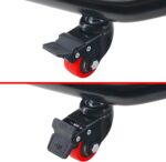 Area1 Motorradständer 360 Grad drehbarer Motorradheber, Set Vorne + Hinten, Motorrad Ständer Montageheber, faltbar, Stahlrohr kompatibel mit MT-07 MT-09 MT-10, Z650 Z900, CBR 650 CB 750 R7 R1 R3