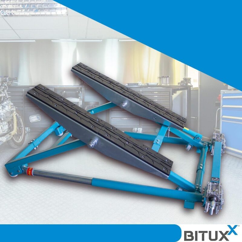 BITUXX Kipphebebühne Mobile Werkstatt Hebebühne Wagenheber Kurzhub PKW Lift bis 2000 kg 2T