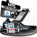 NTG HYDRAULISCHER WAGENHEBER 3T – TÜV-Zertifiziert, Flacher Wagenheber Hydraulisch mit Doppelzylinder – 75–505 mm Hubhöhe – Extra Stabiler Rangierwagenheber 3 Tonnen für PKW & SUV