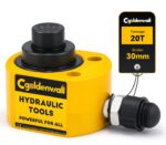 CGOLDENWALL Hydraulikzylinder 20T Professioneller mit Hydraulikpump CP-180, Zweiteiliger Ultradünner Leicht, Gesamthub 30mm für Gebäude und Brücken (DFPY-20T+CP-180)