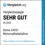 DEMA Motorradhebebühne rot – hydraulische Hebebühne, 450 kg Tragkraft, Werkstattbühne, robust & stabil, ideal für Motorradwartung, Reparatur & Pflege