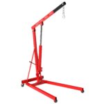 Motorheber Werkstattkran Getriebeheber Hebekran Ladekran klappbar Doppelpumpe 2000 kg Motorkran Schwerlastkran