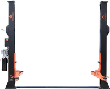 RP-TOOLS Auto Pkw Hebebühne 2-Säulen hydraulisch UV 4.0 t 230V Höhe: 2.82m, ATLANIS Black Series