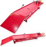 DEMA Motorradhebebühne rot – hydraulische Hebebühne, 450 kg Tragkraft, Werkstattbühne, robust & stabil, ideal für Motorradwartung, Reparatur & Pflege