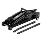 Wiltec Pneumatischer Rangierwagenheber 22 t, 245-535 mm, Fahrbar, mit Druckaufsätzen, Druckluft Wagenheber für LKW Kfz und Werkstatt
