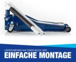 NTG HYDRAULISCHER WAGENHEBER 3T – TÜV-Zertifiziert, Flacher Wagenheber Hydraulisch mit Doppelzylinder – 75–505 mm Hubhöhe – Extra Stabiler Rangierwagenheber 3 Tonnen für PKW & SUV