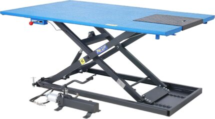 Quad-Hebebühne 675 kg Motorradhebebühne Scherenbühne Fuß + Pneumatikantrieb Bühne Motorradheber Heber Ständer Fuß Pneumatik-Antrieb Kreuz Scherenbühne Montage-Ständer Arbeitsbühne