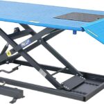 Quad-Hebebühne 675 kg Motorradhebebühne Scherenbühne Fuß + Pneumatikantrieb Bühne Motorradheber Heber Ständer Fuß Pneumatik-Antrieb Kreuz Scherenbühne Montage-Ständer Arbeitsbühne